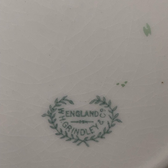 Antique  WH Grindley Wide Rim Soup Bowl Malvern Pattern 8.25” (6 available) - Picture 4 of 7